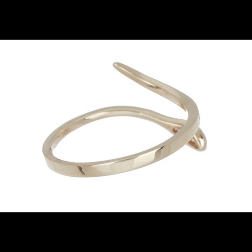 ADORNIA-NWT 14K Gold, Diamond, Sapphire Snake RING - Picture 3 of 14